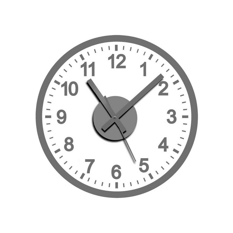 

Reloj de Pared Adhesivo Plateado