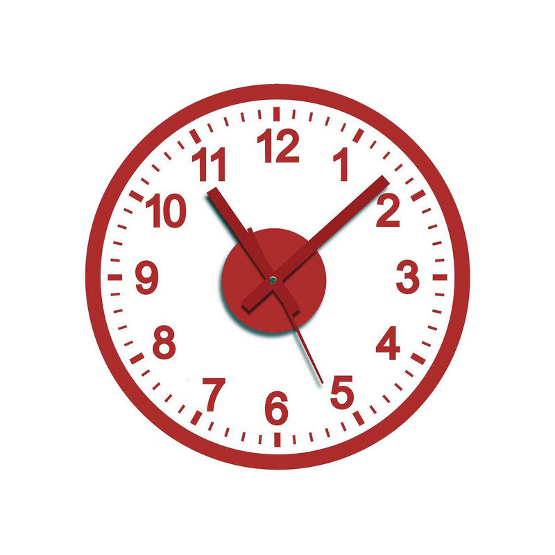 

Reloj de Pared Adhesivo Rojo