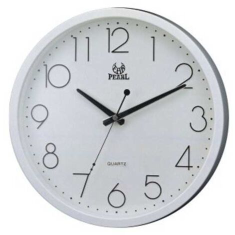 Reloj de pared blanco de 31 cm Ladydoc 07799