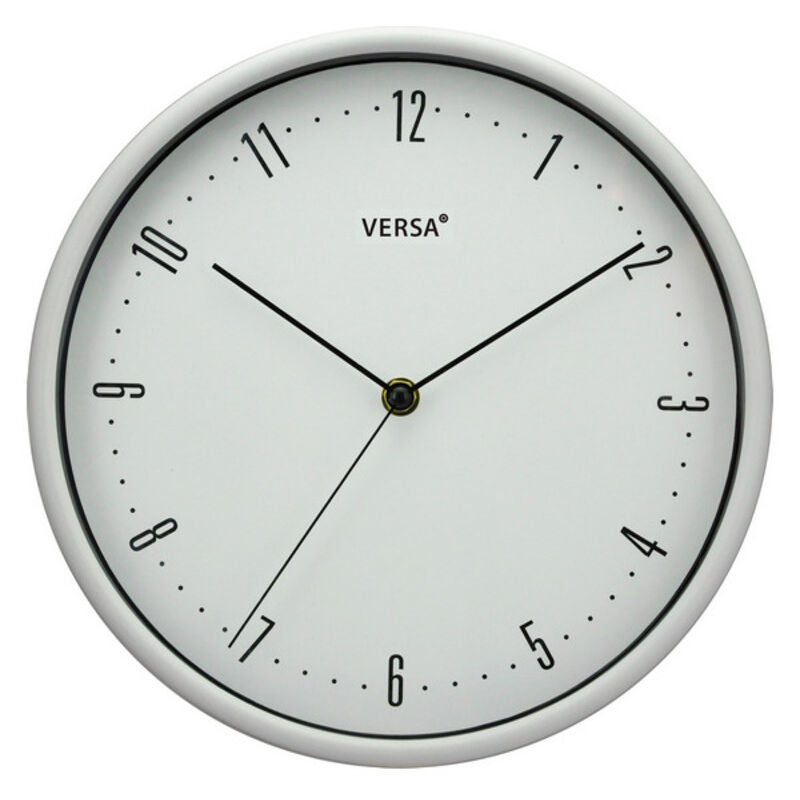 

Reloj de Pared Blanco Plástico (4,5 x 25 x 25 cm)