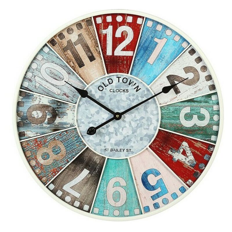 

Reloj de Pared Circular Multicolor (60 x 60 x 4,5 cm)