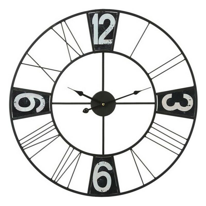 

Reloj de Pared Circular Negro (60 x 60 x 4 cm)