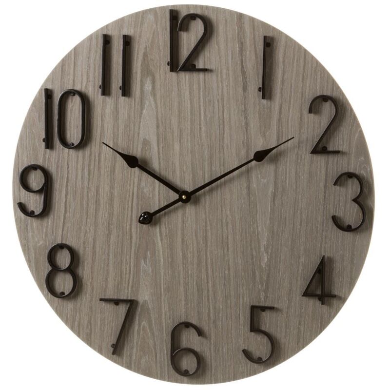 

Reloj de pared clásico gris de madera de 68 cm