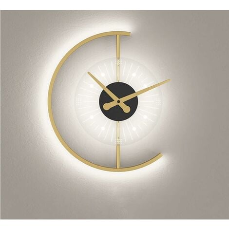 Reloj de pared adhesivo creativo, reloj Digital luminoso Simple