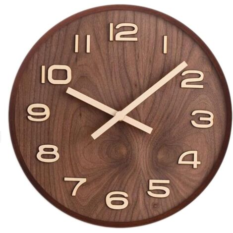 Reloj de pared creativo para sala de estar, reloj silencioso para el hogar, reloj electrónico (Tamaño: 16 pulgadas)