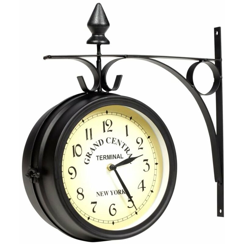 

Happyshopping - Reloj de pared de dos caras 20 cm