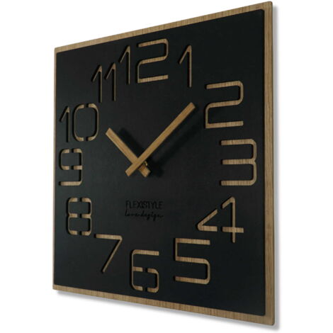 Reloj de pared de madera EKO DIGITS 40 cm