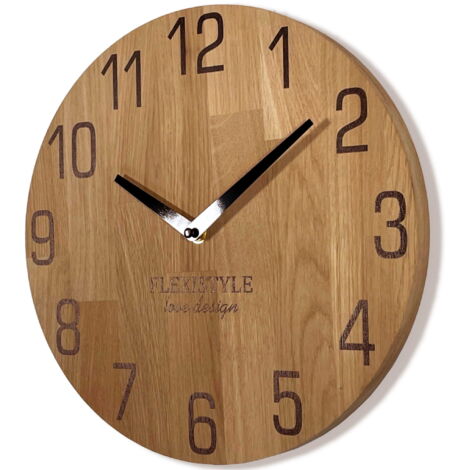 Reloj de pared de madera NATUR 30 cm