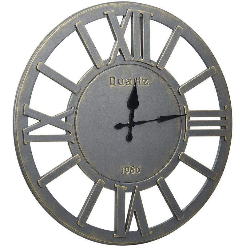 

vidaXL Reloj de pared de MDF gris 60 cm - Gris