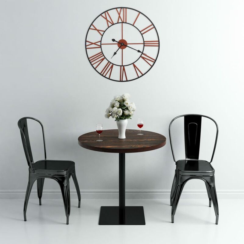 

Happyshopping - Reloj de pared de metal rojo 58 cm