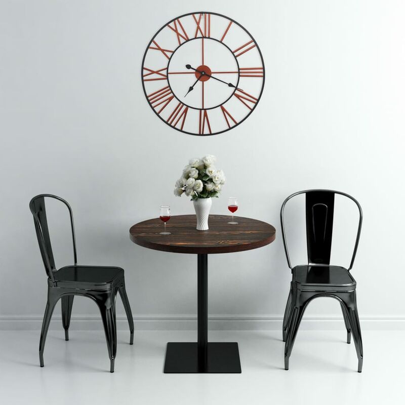 

Reloj de pared de metal rojo 58 cm