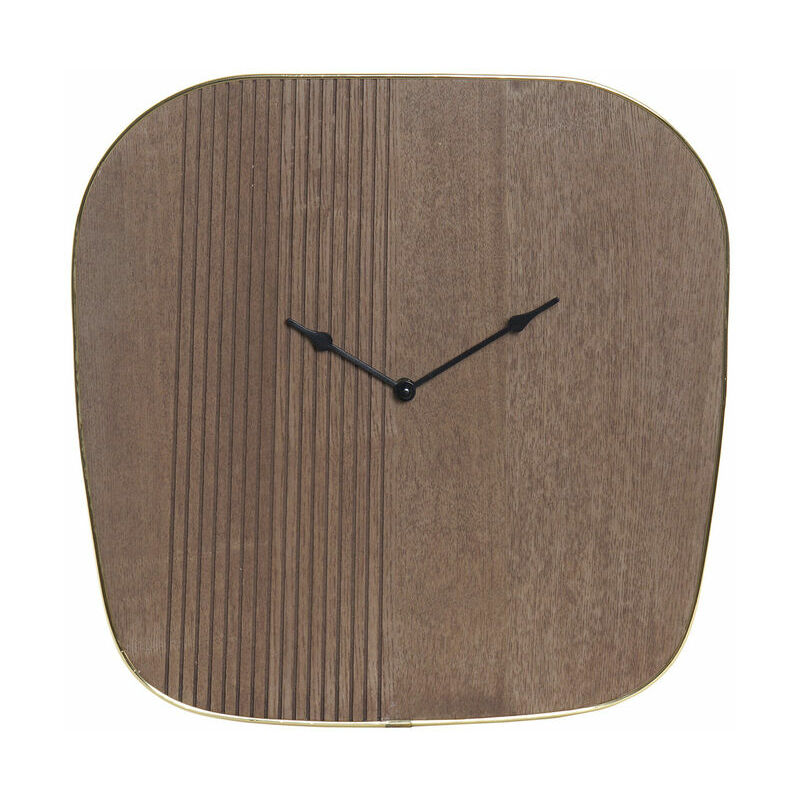 

Reloj de Pared DKD Home Decor Marrón Madera Metal Dorado (39 x 3.5 x 38 cm)