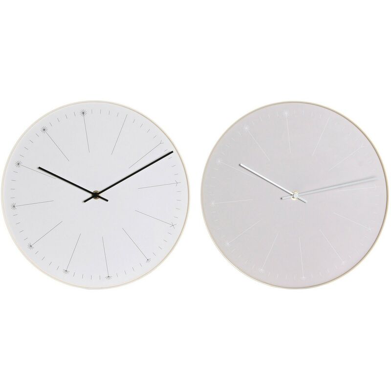 

Reloj de Pared DKD Home Decor Minimalista PVC (2 pcs) (30 x 4.5 x 30 cm)