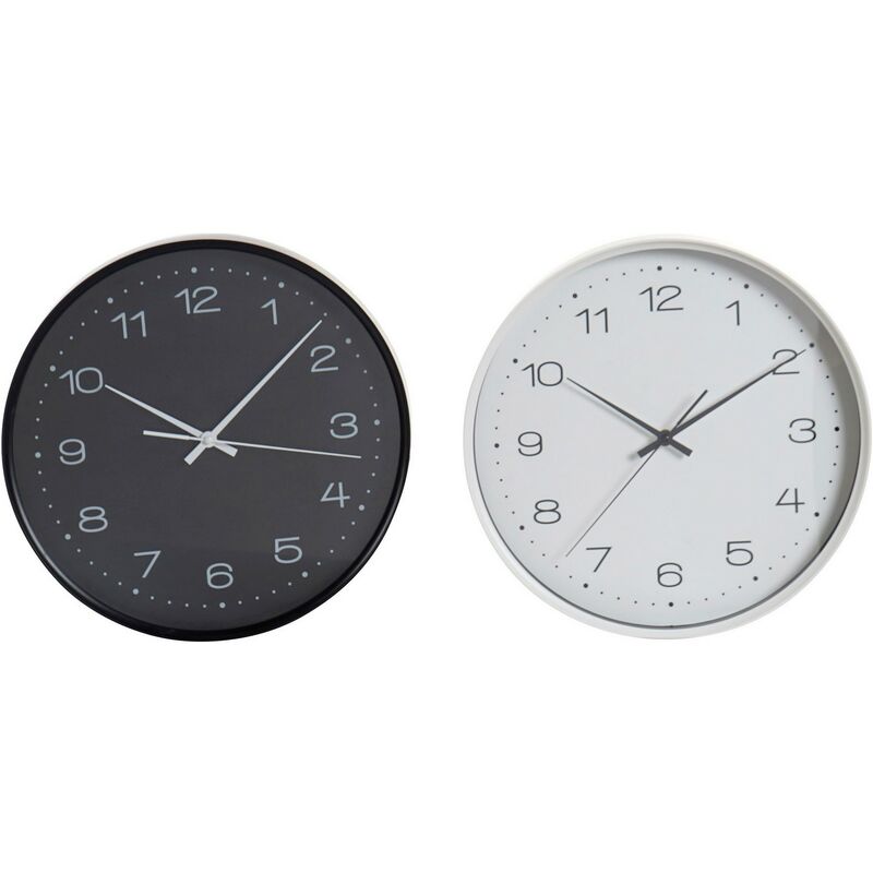 

Reloj de pared dkd home decor minimalista pvc (2 pcs) (35 x 5 x 35 cm) Rogal