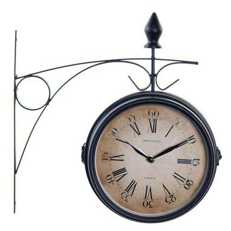 

BHD - Reloj de Pared DKD Home Decor Negro Metal (33 x 9 x 33 cm)