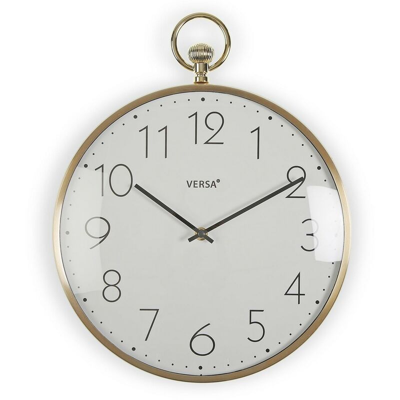 

Reloj de Pared Dorado Aluminio (5 x 39 x 31,5 cm)