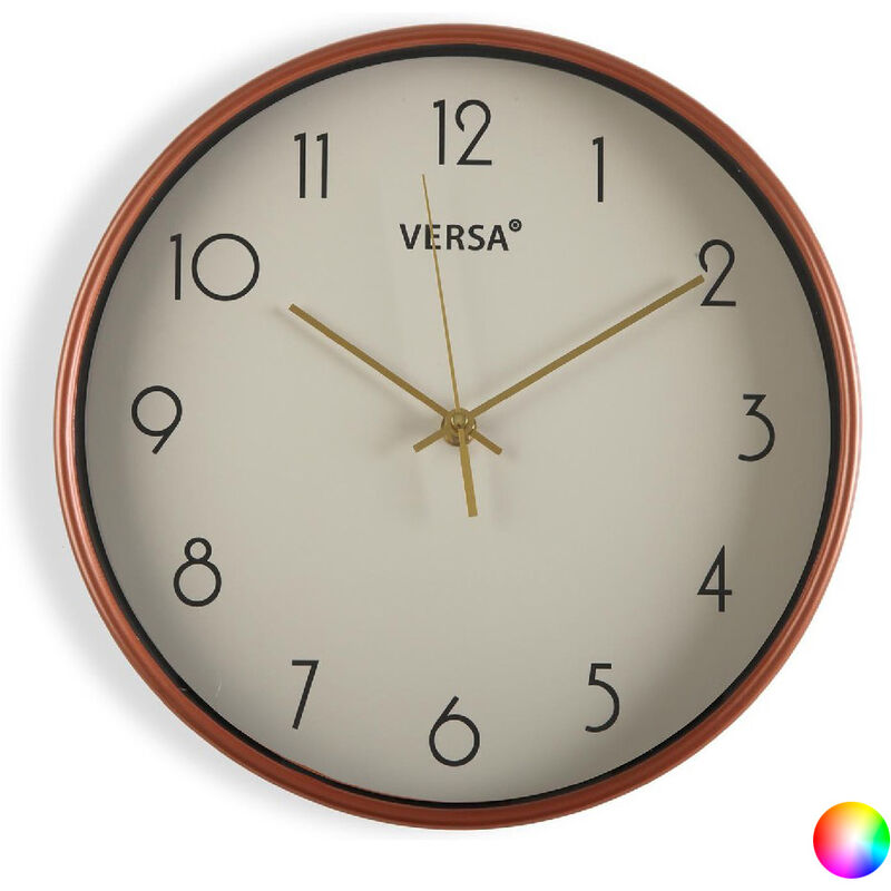 

Reloj de pared gold plástico (4 x 30 x 30 cm) - Rogal