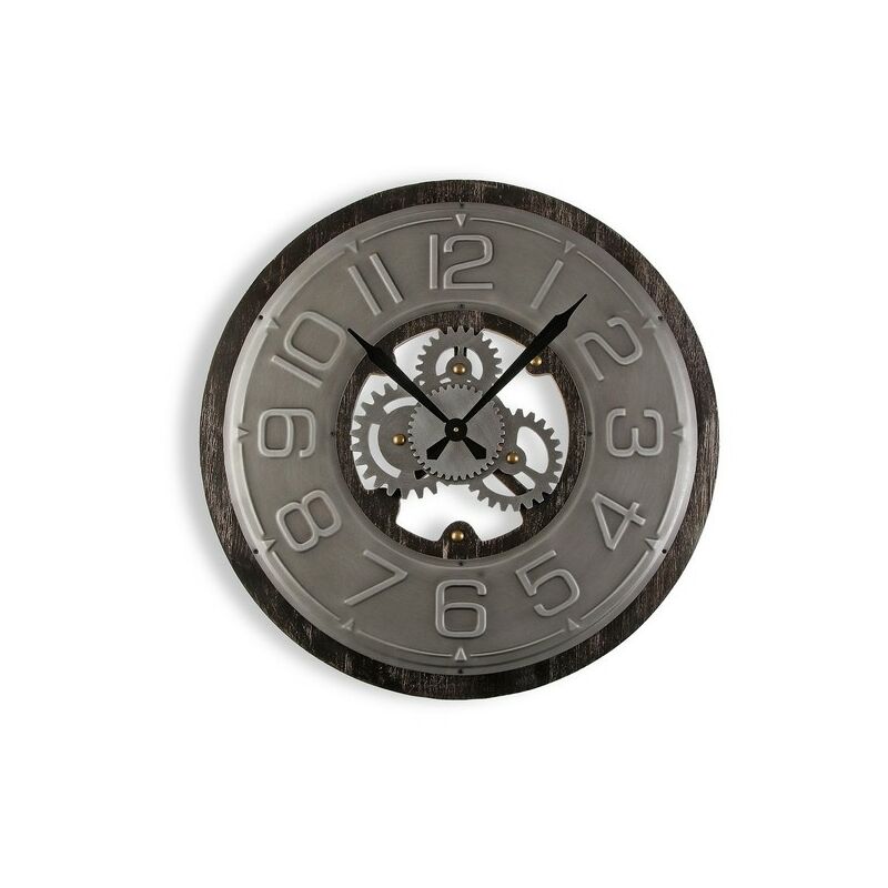 

Reloj de Pared industrial (58 cm) Metal Madera MDF