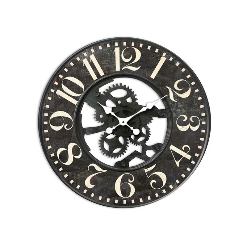 

Reloj de Pared Industry Negro (59 cm) Metal