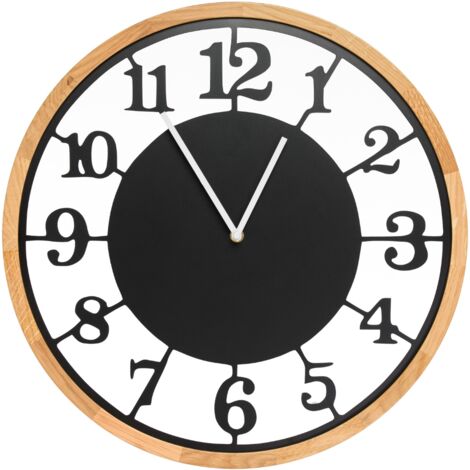 Reloj de pared LEJA 47cm madera ROBLE premium