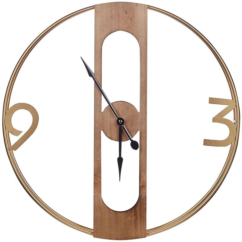 

Reloj de pared madera clara ø 50 cm MULHOUSE