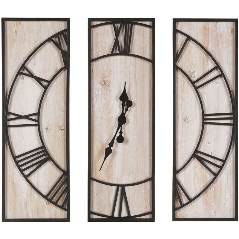 

Reloj de pared madera clara 75x75 cm COATLAN