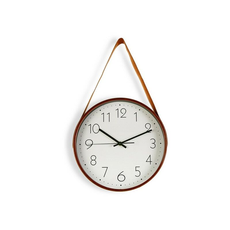 

Reloj de pared madera polipiel (4,5 x 53 x 31,7 cm) - Rogal