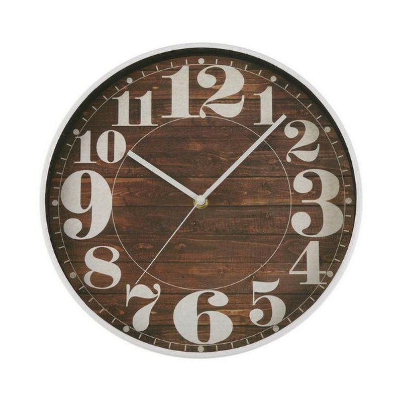 

Reloj de Pared Marrón Plástico (Ø 30 cm)