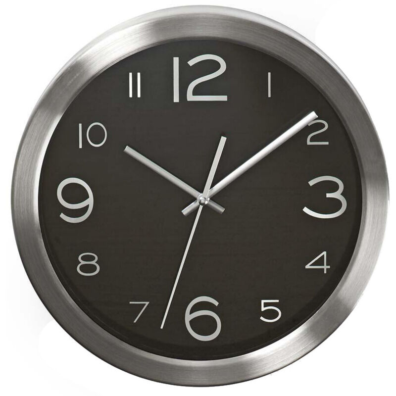 

Reloj de pared negro de acero inoxidable ø30cm (Nedis CLWA010MT30BK)