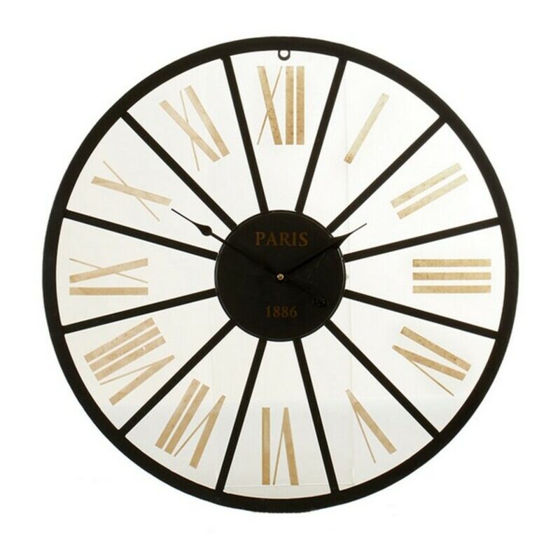 

Reloj de Pared Negro Metal Dorado (60 x 4,5 x 60 cm)
