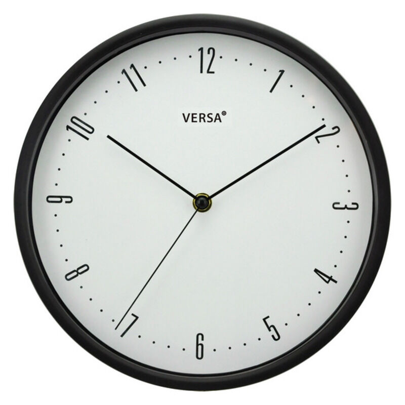 

Reloj de Pared Negro Plástico (4,5 x 25 x 25 cm)