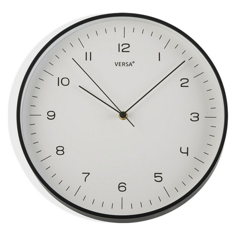 

Reloj de Pared Negro Plástico (4,5 x 31,5 x 31,5 cm)