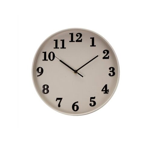 Reloj de pared "Parrot" Ø30x5cm con agujas de movimiento continuo color rosa maquillaje (pila AA no incluida)