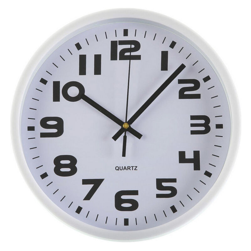 

Reloj de Pared Blanco Plástico (3,8 x 25 x 25 cm)