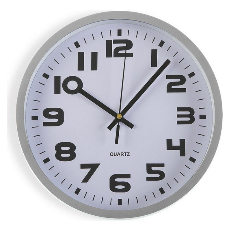 

Reloj de Pared Plástico (3,8 x 25 x 25 cm) Plata