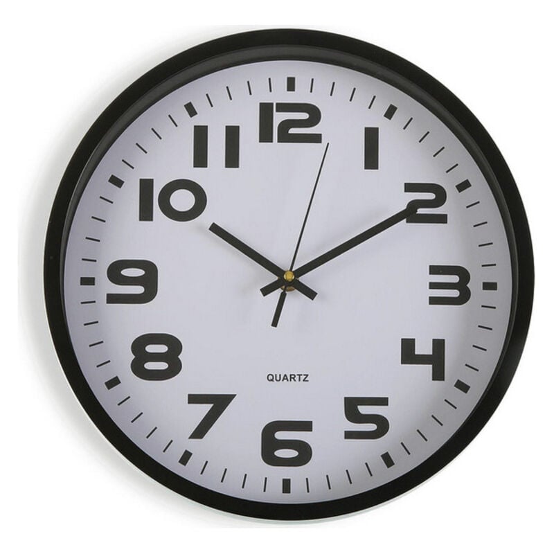 

Reloj de Pared Negro Plástico (4,2 x 30,5 x 30,5 cm)