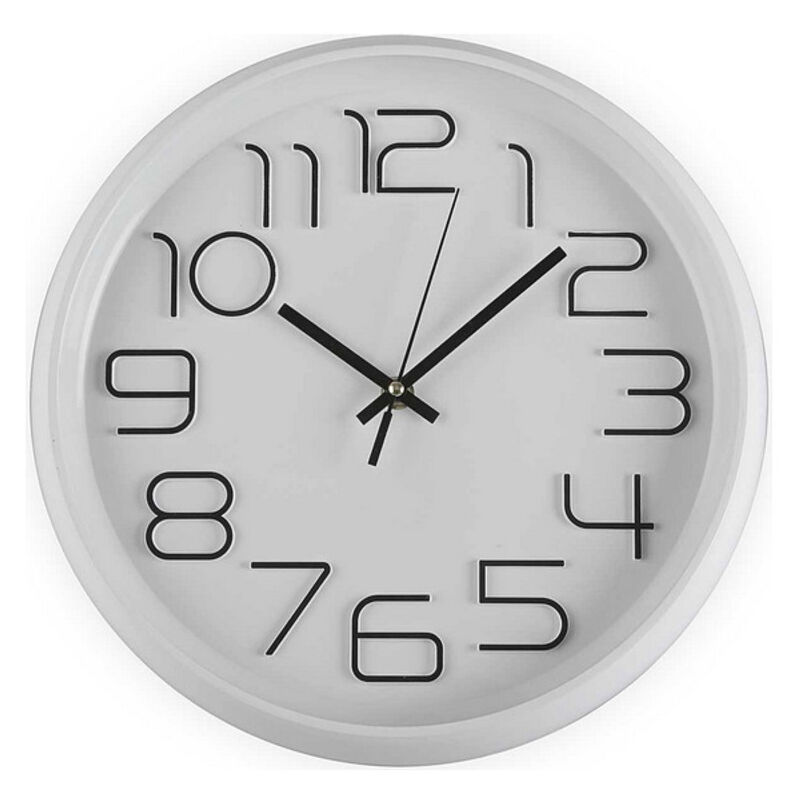 

Reloj de Pared Plástico (4,5 x 30 x 30 cm)