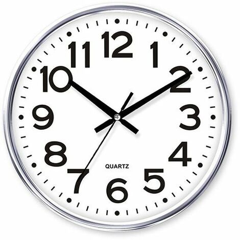 RELOJ DE PARED PLATA TIMEMARK