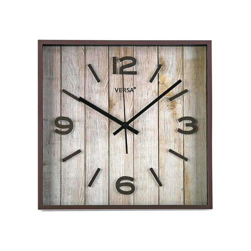 

Reloj de pared plástico (4,1 x 28 x 28 cm) - Rogal