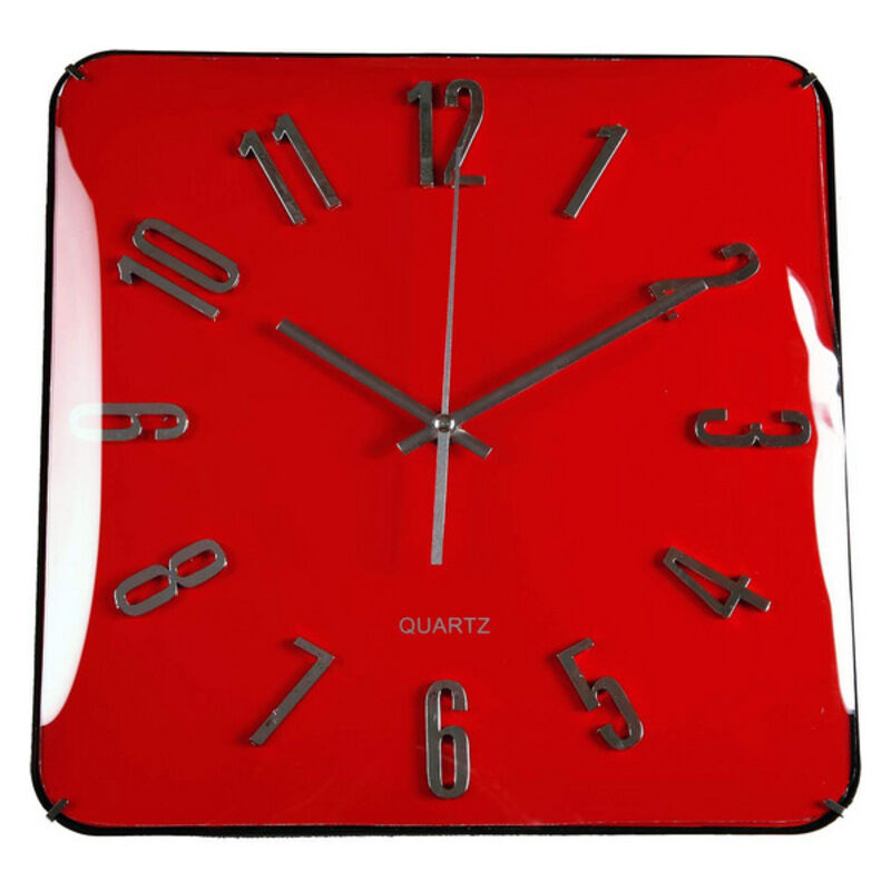 

Reloj de Pared Rojo Cristal (31 x 5,5 x 31 cm)