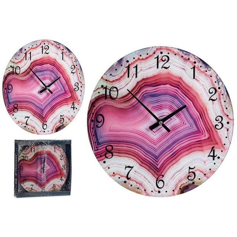 

BHD - Reloj de Pared Rosa Cristal (30 x 4 x 30 cm)