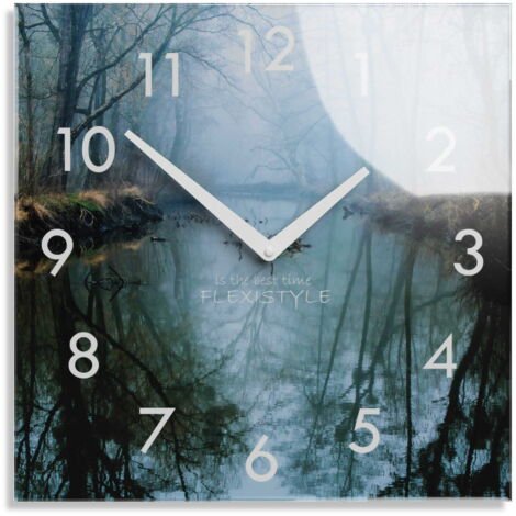 Reloj de pared silencioso moderno River