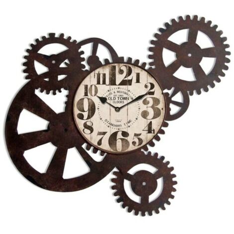 ROGAL Reloj de Pared Versa Metal (4,3 x 51,7 x 54 cm)