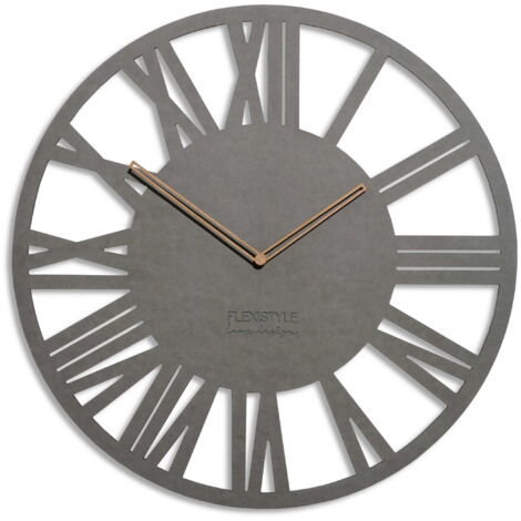 Reloj de sobremesa grande para adultos, 50 cm, gris