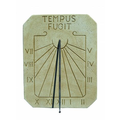 ANAPARRA Reloj de Sol Tempus Fugit 3X38X48cm. de Hormigon-Piedra