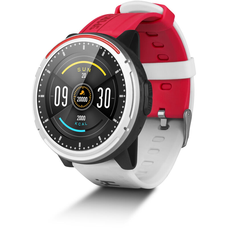 

Reloj Deportivo Inteligente Bluetooth Con Manos Libres Smartek Sw-380 Blanco/Rojo