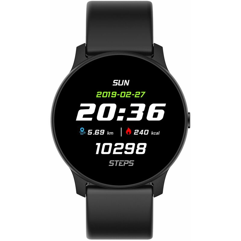 

Reloj deportivo inteligente KW19 Pantalla TFT de 1.3 pulgadas con un solo toque BT4.0 Life Rastreador de ejercicios a prueba de agua Monitor de sueno