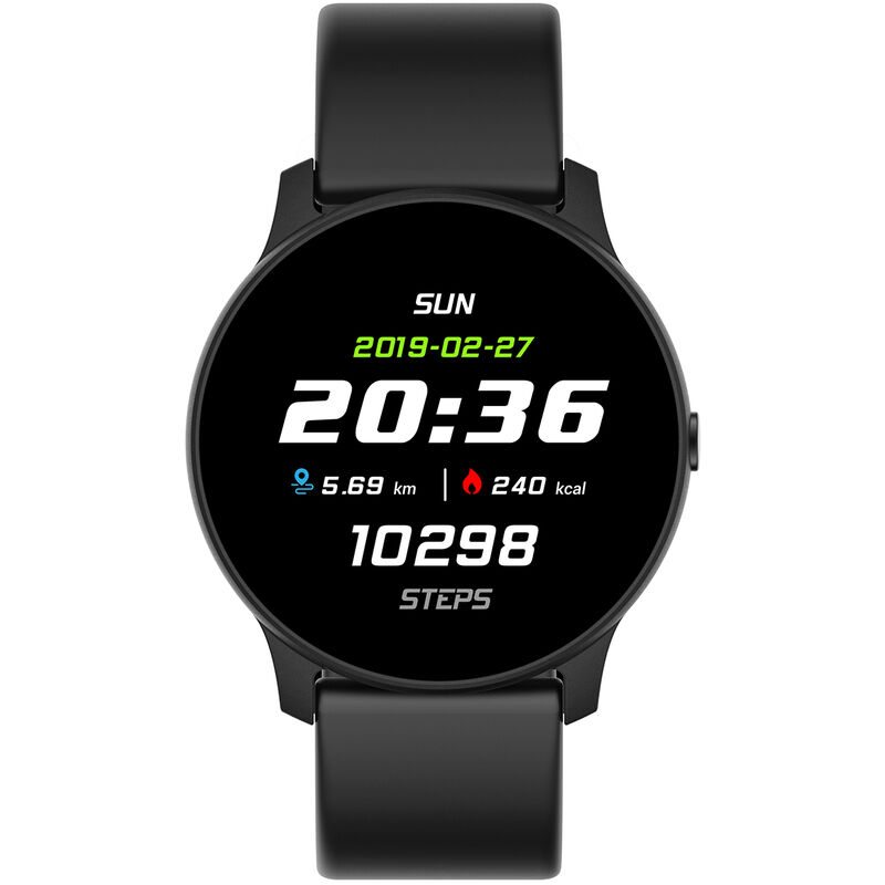 

Asupermall - Reloj deportivo inteligente KW19 Pantalla TFT de 1.3 pulgadas con un solo toque BT4.0 Life Rastreador de ejercicios a prueba de agua