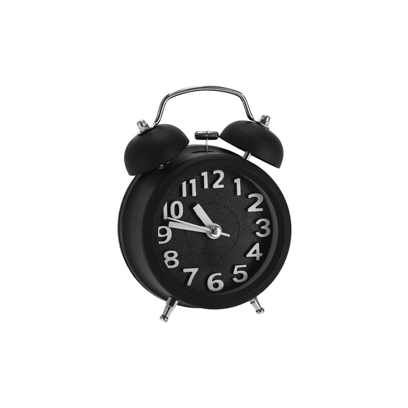 

Reloj despertador clasico con alarma Negro