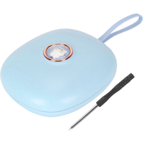 Reloj despertador digital portátil con vibración LED Eosnow para personas que duermen profundamente, estudiantes y niños - Azul cielo